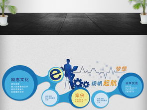 簡約創(chuàng)意科技微立體企業(yè)文化墻設(shè)計 數(shù)字文化創(chuàng)意內(nèi)容應(yīng)用新篇章